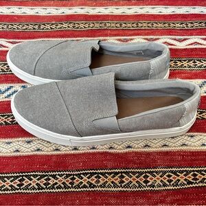 Toms Gray Slip-On Luca Loafers Size 12